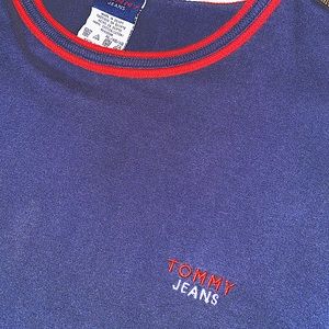 Vintage 90’s Tommy Hilfiger Blue/Red Large Shirt